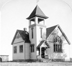 Church as seen in 1900. Note the change in paint scheme