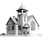Photo of church taken around the time of the dedication 1896-97