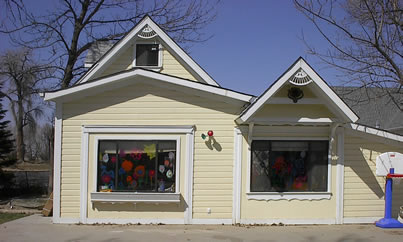 The original Highlandlake one-room schoolhouse is now a preschool.